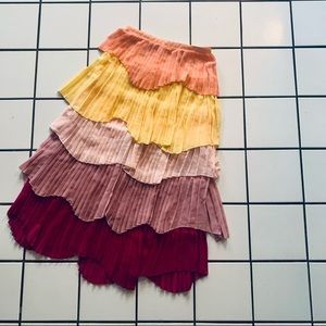 Boutique L’ATISTE Tiered Tulip Maxi Skirt